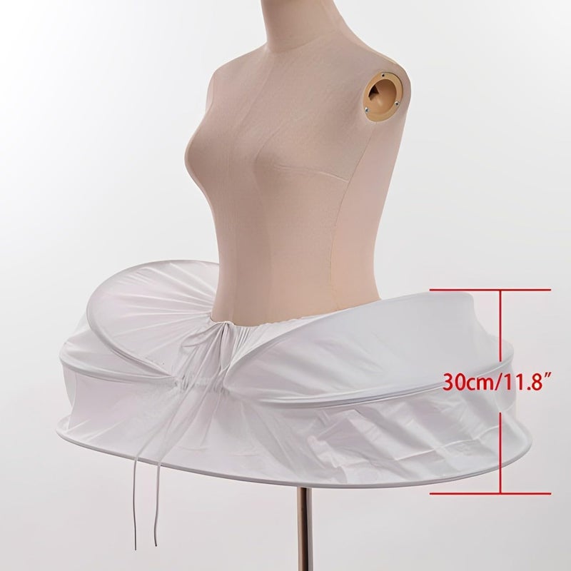 GRACEART Women's Victorian Bustle Hoop Skirt Crinoline Cage Pannier - Image 4